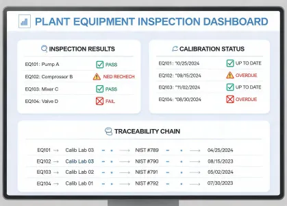 Connected inspection dashboard