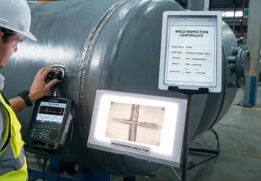 Heavy industry weld inspection