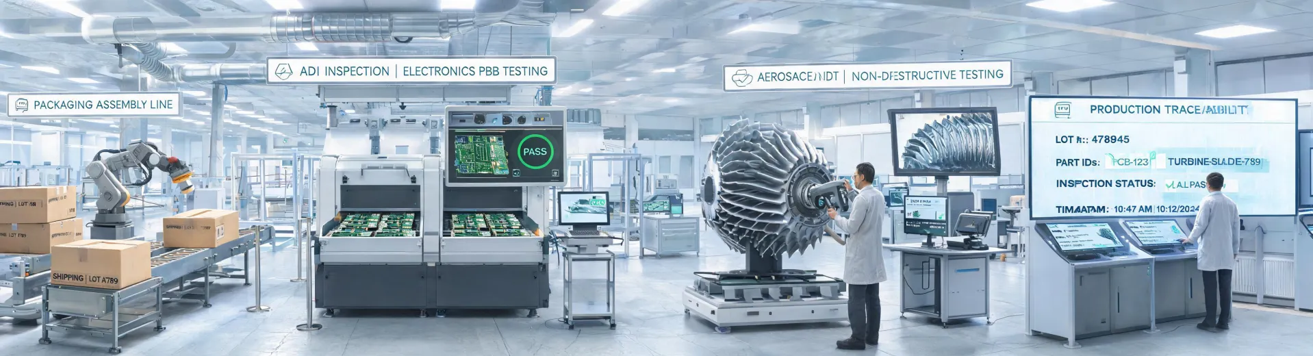 Inspection applications across production environments